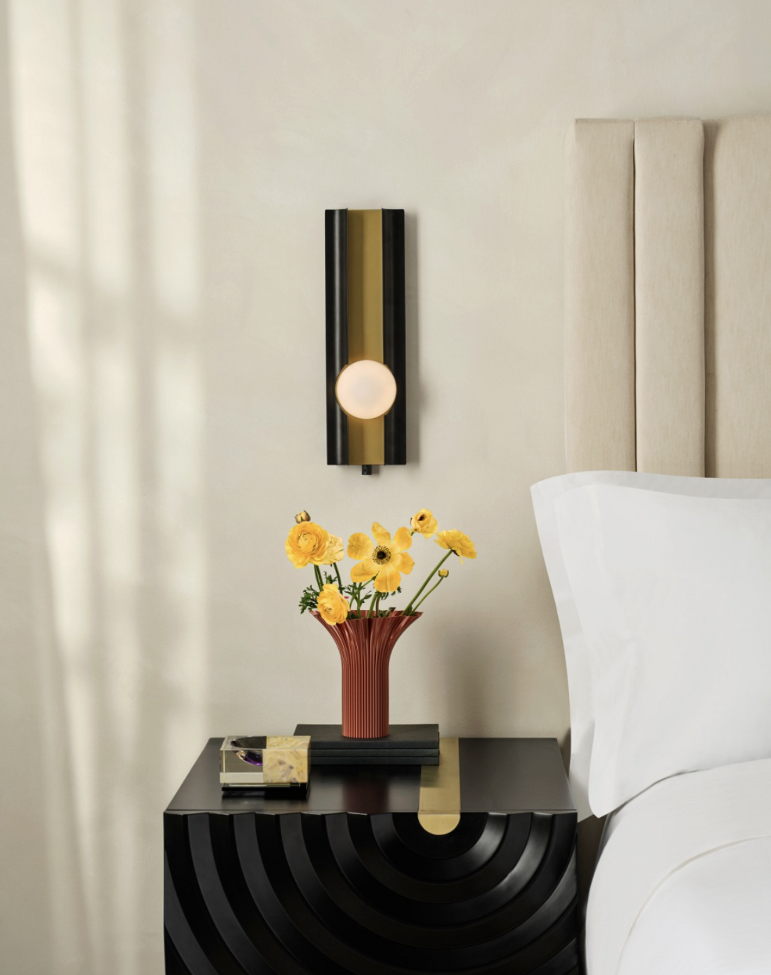 inspiration lit et table de nuit chambre d'h&ocirc;tel de luxe W