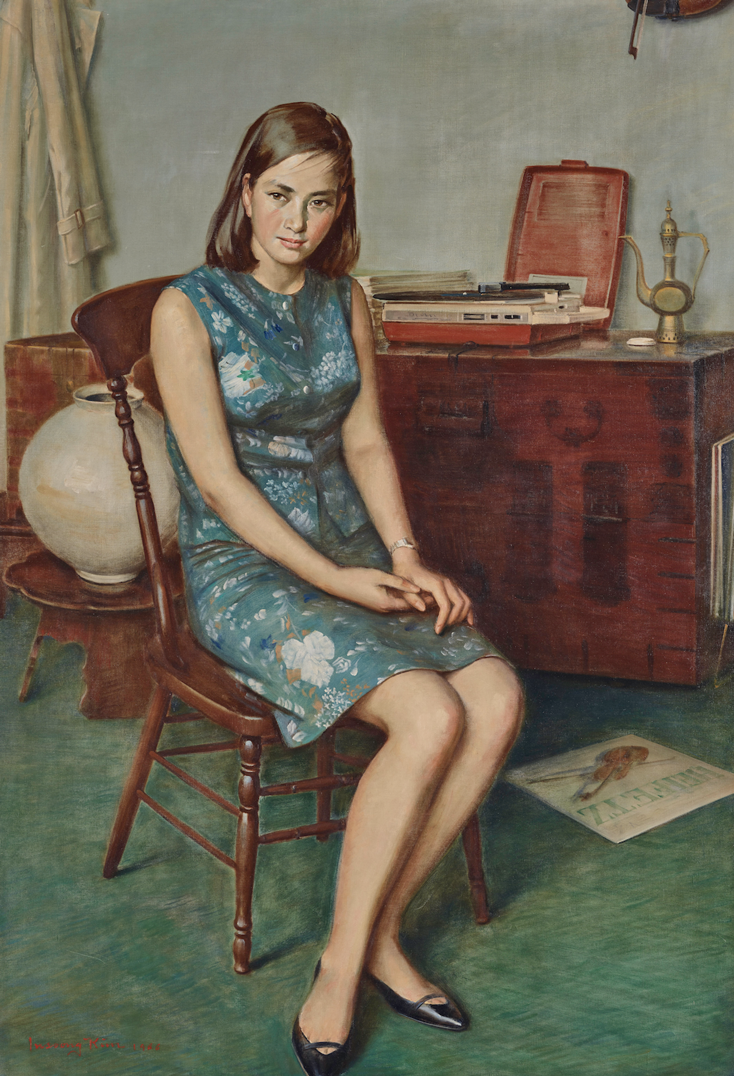 oeuvre presentee dans le cadre de l'exposition du musee guimet d&eacute;di&eacute;e &agrave; la beaut&eacute; en Cor&eacute;e