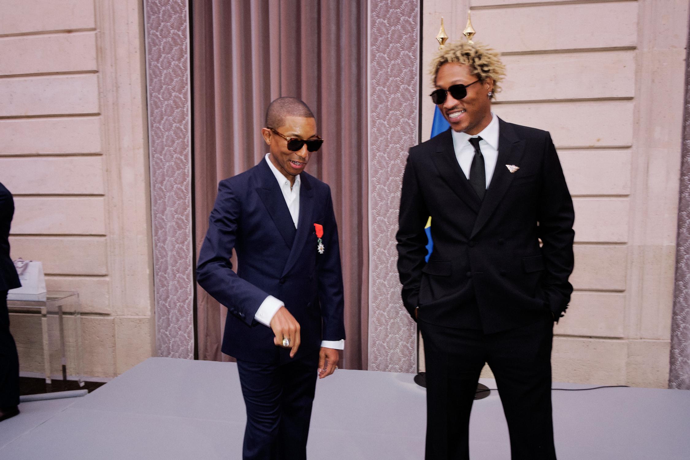 pharrell williams à l'elysée - chevalier légion d'honneur
