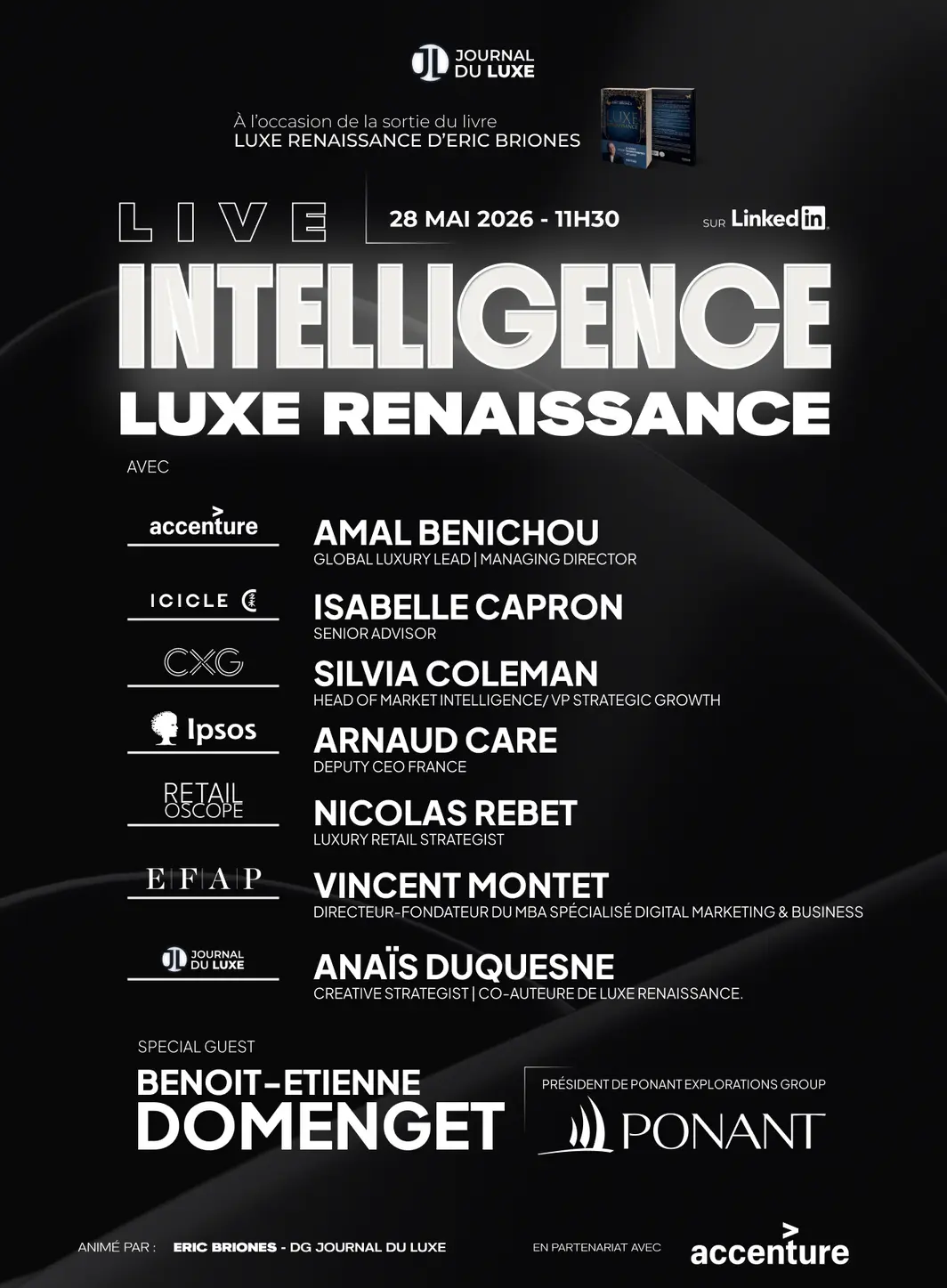 Live Intelligence spécial "Luxe Renaissance" : RDV le 28 mai
