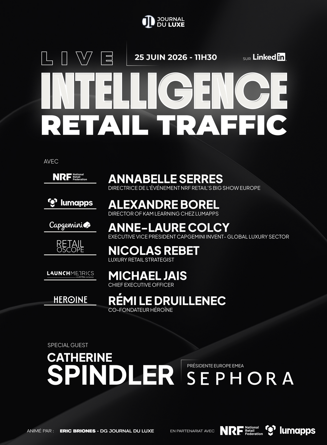 Live Intelligence spécial "Retail Traffic" : RDV le 25 juin