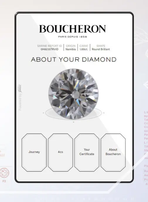 Boucheron renforce la traçabilité de ses bijoux.
